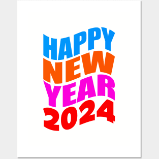 Happy new year 2024 Posters and Art